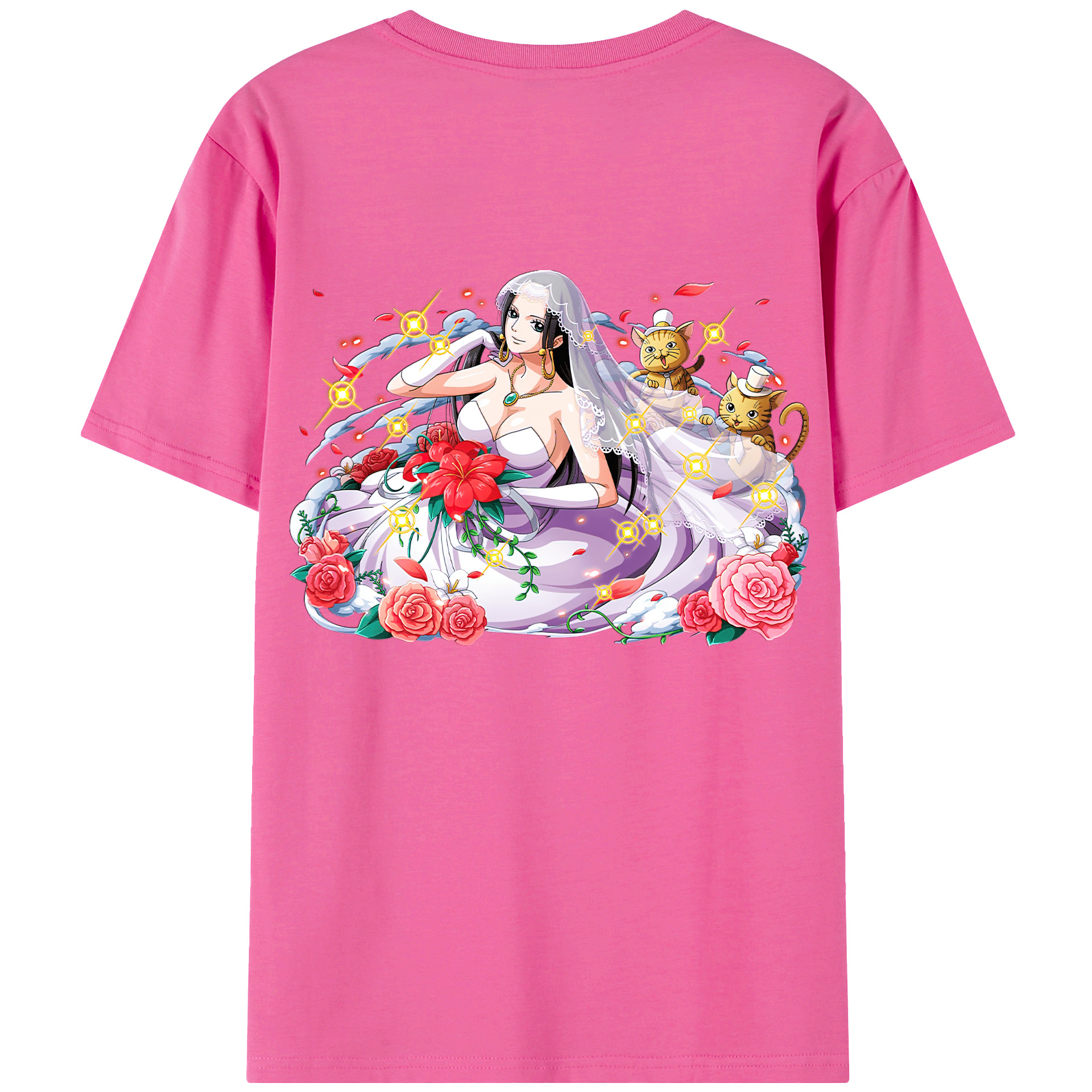 ワンピース ボア・ハンコック ONE PIECE Boa·Hancock レディース半袖Tシャツ(バックプリント)